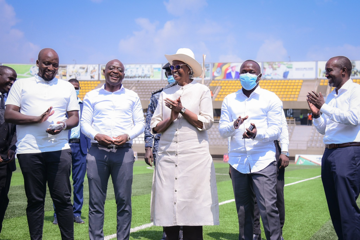 First Lady impressed by Hamz Nakivubo stadium construction
